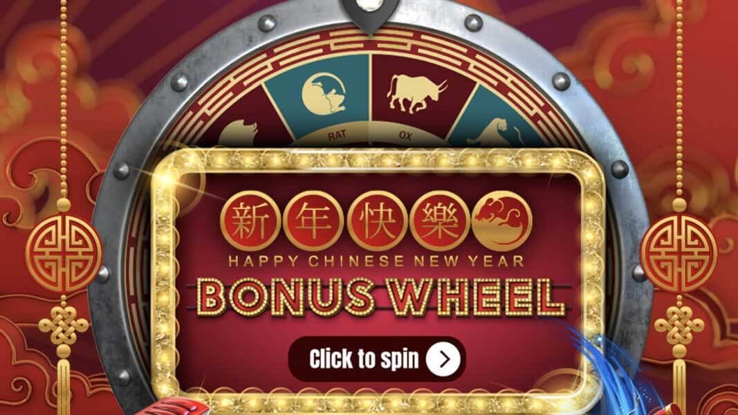 ZAR Casino Chinese New Year Wheel Of Fortune